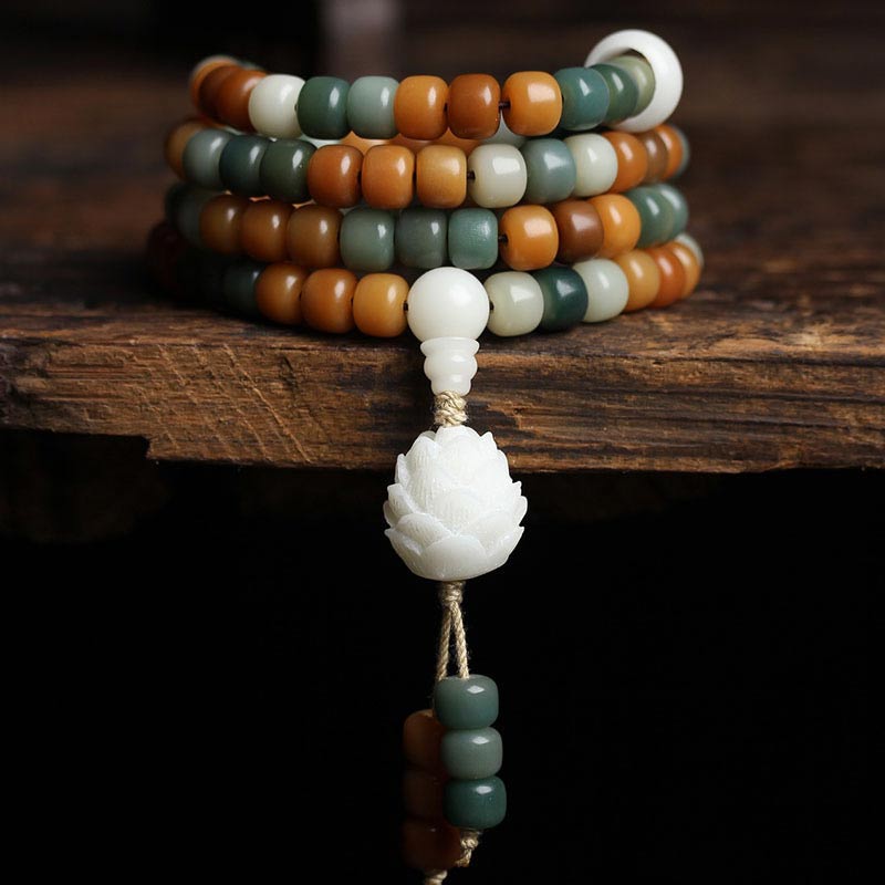Nimara Ritual Bodhi Lotus Mala Harmony Necklace Bracelet