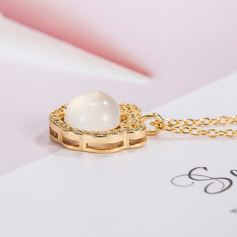 Nimara Ritual Chalcedony Lock of Good Wishes Positive Necklace Pendant