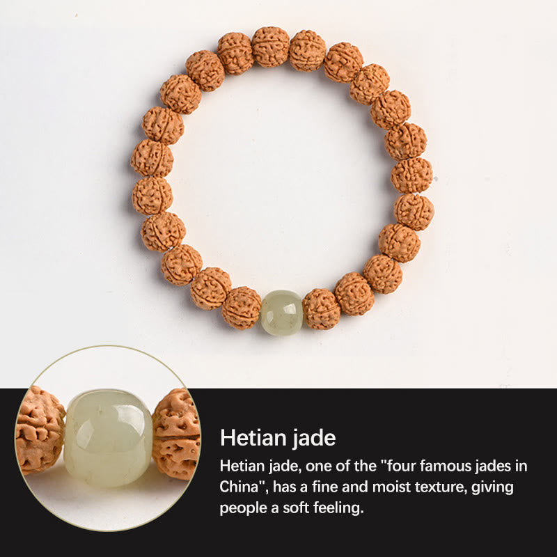 Nimara Ritual Tibet Rudraksha Bodhi Seed Wealth Auspiciousness Bracelet