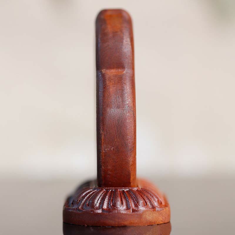 Nimara Ritual Vajrasattva Buddha Wood Engraved Compassion Statue Figurine Decoration
