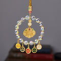 Nimara Ritual Lucky Koi Fish Five God Of Wealth Prosperity Hanging Decoration