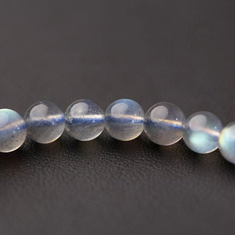 Nimara Ritual Natural Moonstone Flower Chram Healing Beads Bracelet