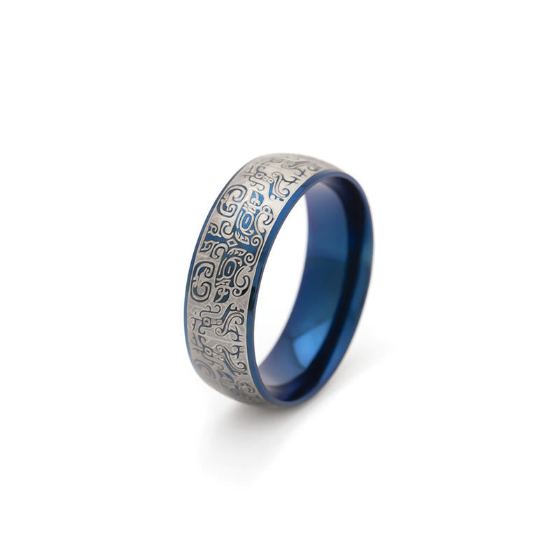 Nimara Ritual Lucky Mythological Creature Taotie Wealth Titanium Steel Ring