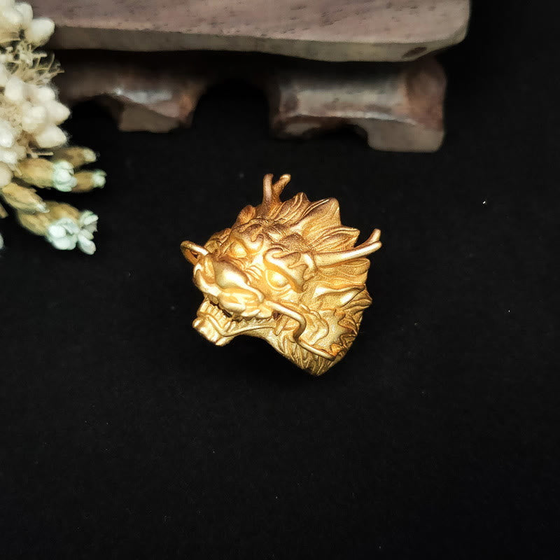 Nimara Ritual Golden Dragon Luck Protection Ring