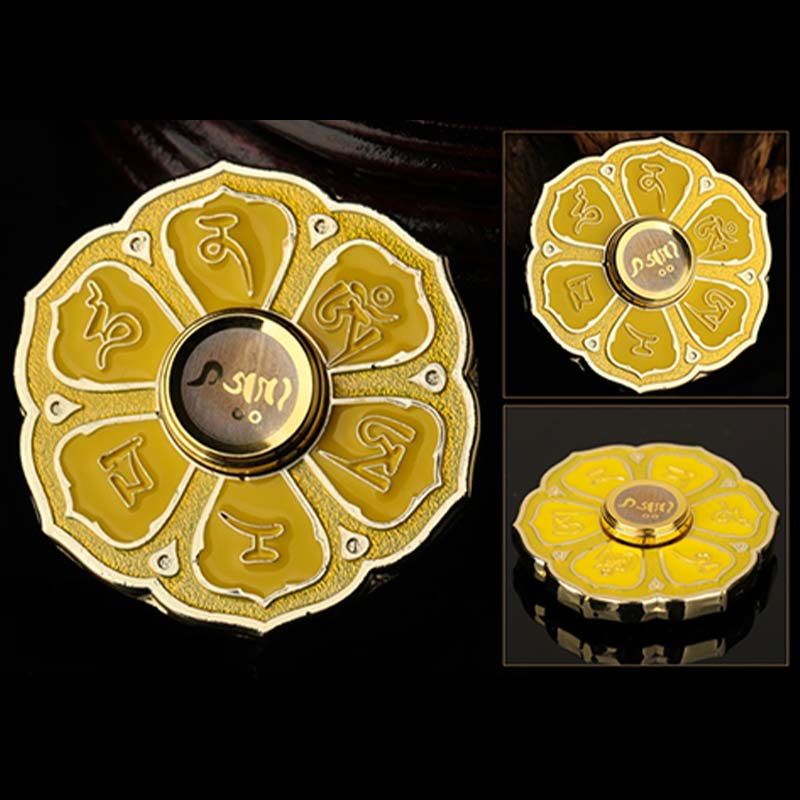 Nimara Ritual Six True Words Fidget Spinner Blessing Finger Hand Spinner Decoration