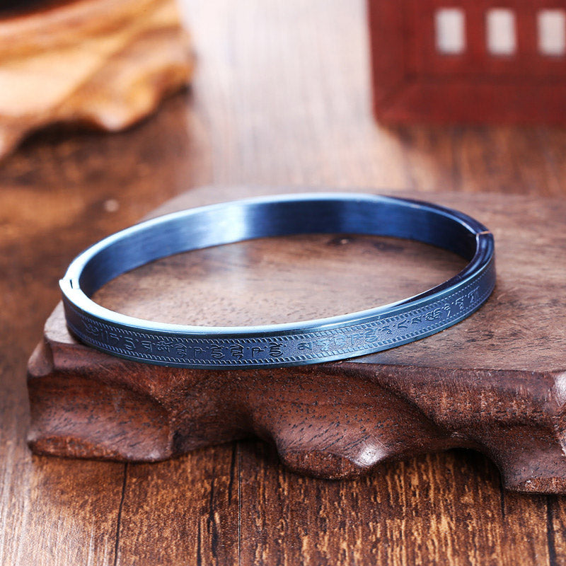 Nimara Ritual Titanium Steel Blessing Bracelet Bangle