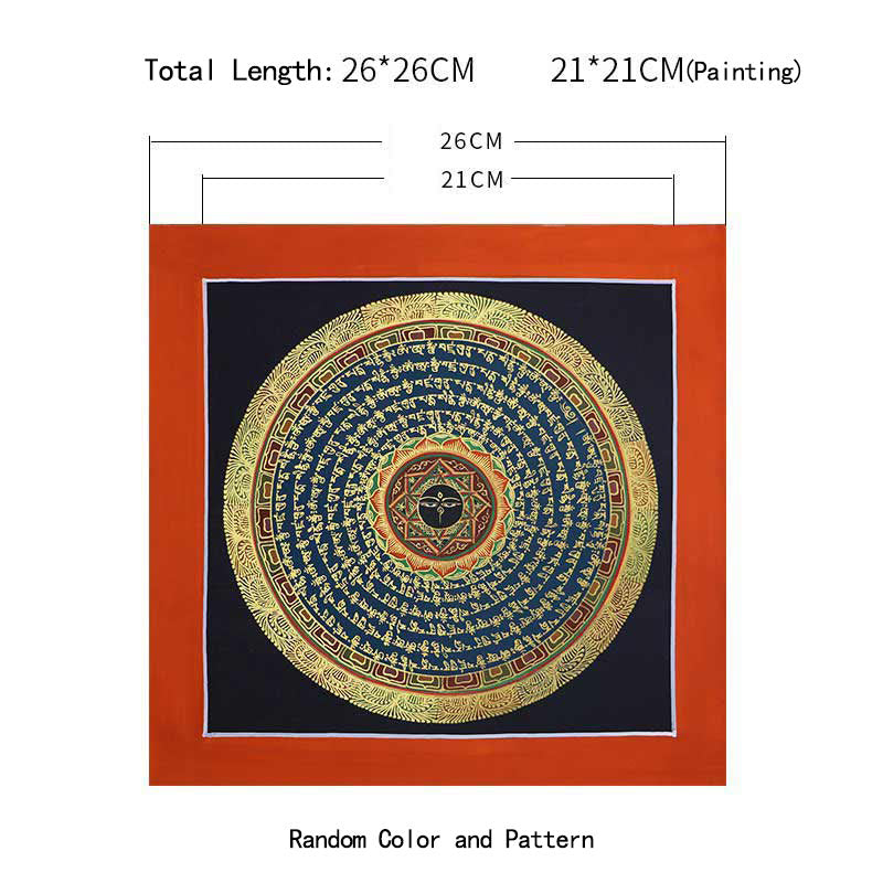 Nimara Ritual Tibetan Handmade Thangka Painting Spiritual Blessing Blind Box Random Color Pattern