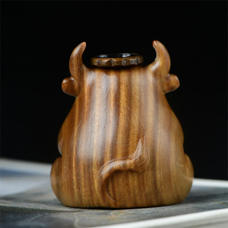 Nimara Ritual Green Sandalwood Cute Calf Pattern Meditation Backflow Incense Burner Decoration