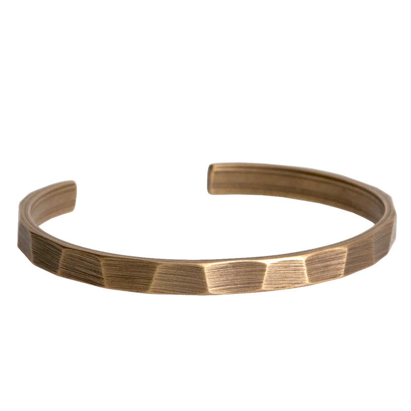 Nimara Ritual Vintage Rustic Design Copper Wealth Adjustable Cuff Bracelet