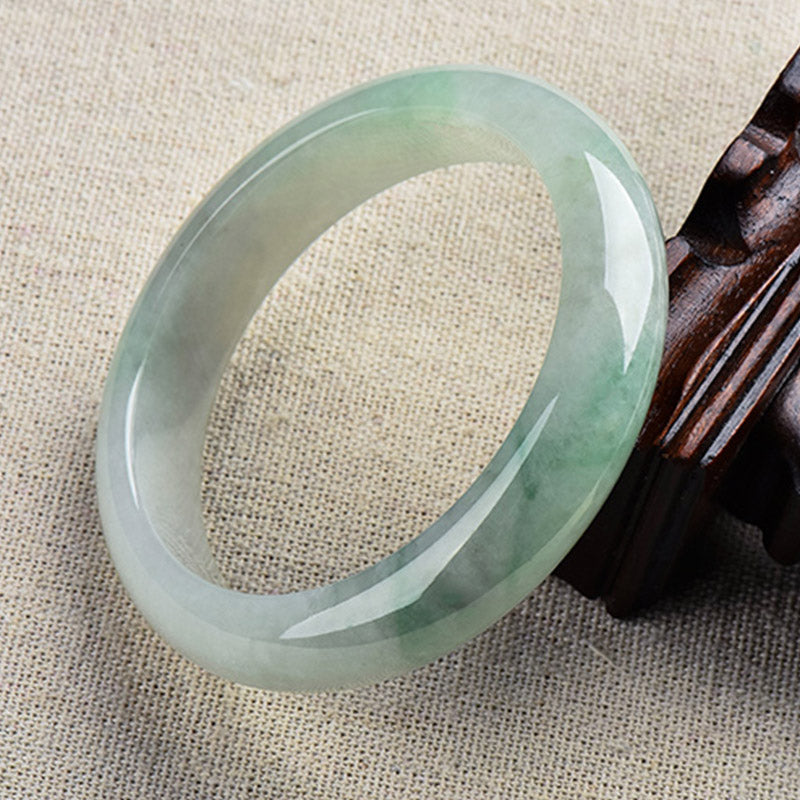 Nimara Ritual Natural Jade Luck Healing Prosperity Bangle Bracelet