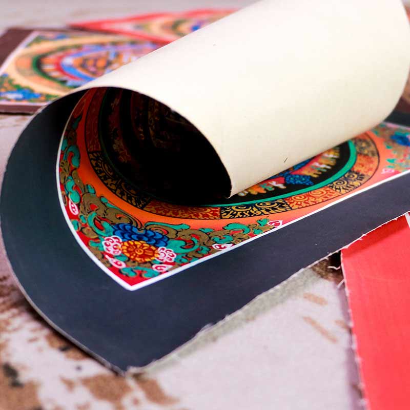 Nimara Ritual Tibetan Handmade Thangka Mandala Painting Blind Box Random Color Pattern