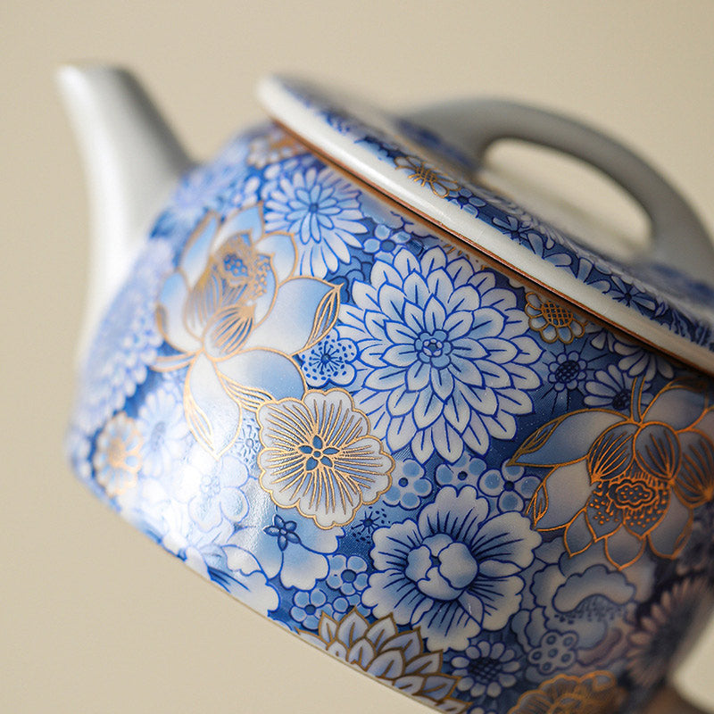 Nimara Ritual Lotus Chrysanthemum Plum Blossom Flower Teacup Kung Fu Tea Cup Teapot