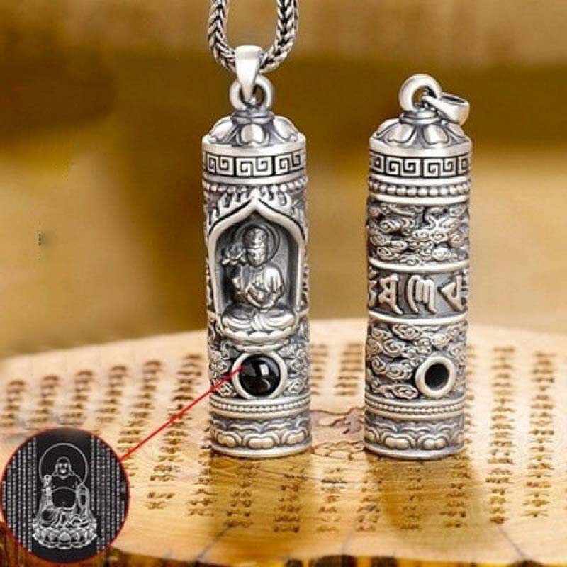 Nimara Ritual Chinese Zodiac Natal Buddha Projection Prosperity Necklace Pendant