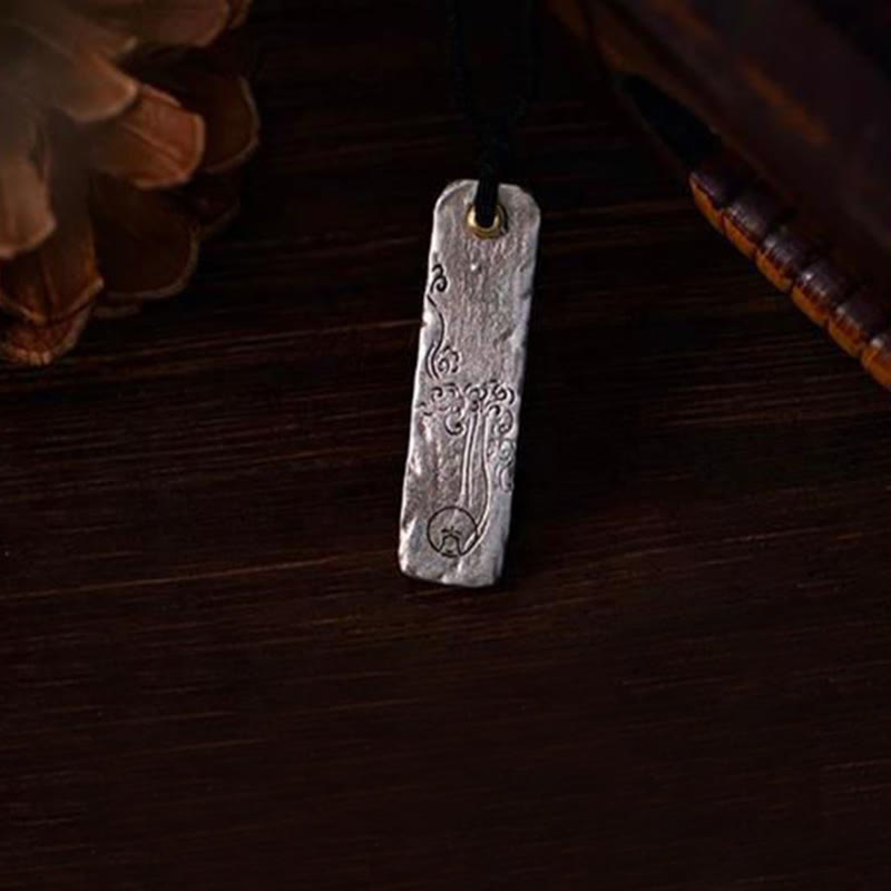 Nimara Ritual Making A Fortune Chinese Character Copper Coin Wealth Necklace Pendant