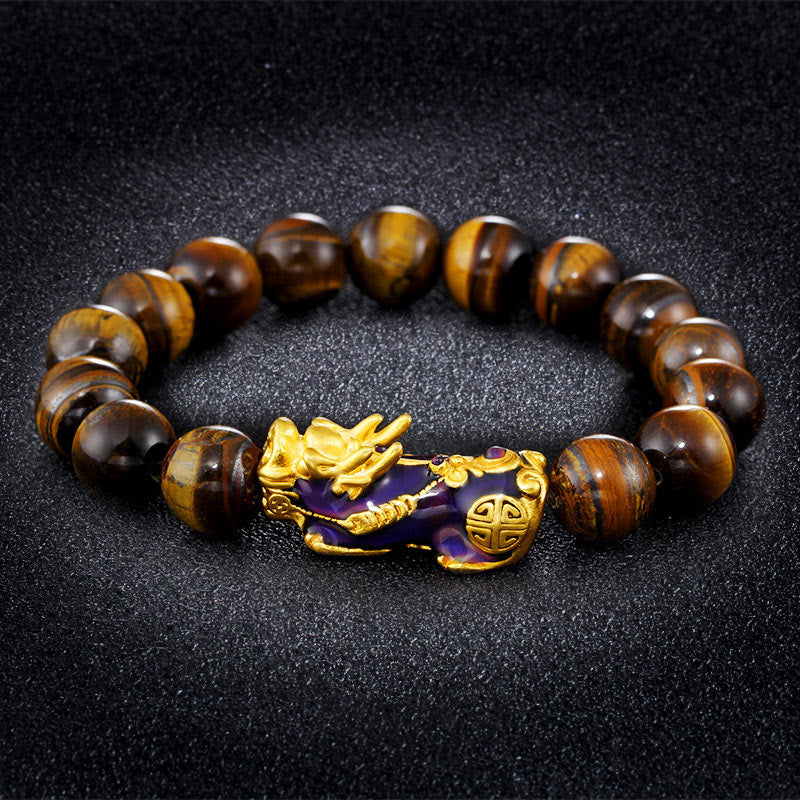 Nimara Ritual Tibetan Handcrafted Tiger Eye Feng Shui Bracelet