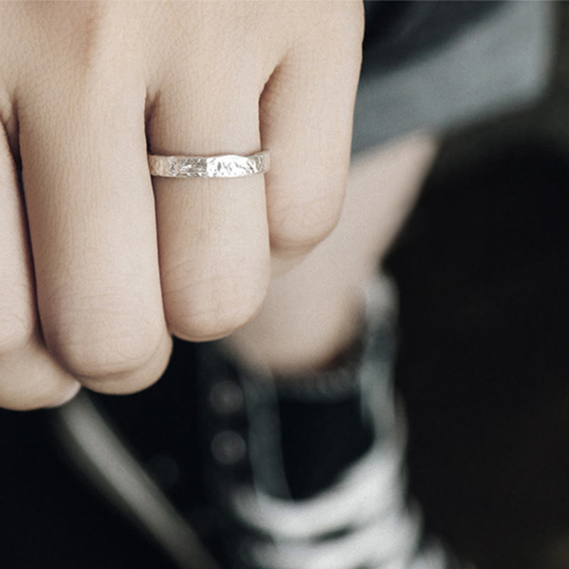 Nimara Ritual 925 Sterling Silver Simple Design Blessing Couple Ring