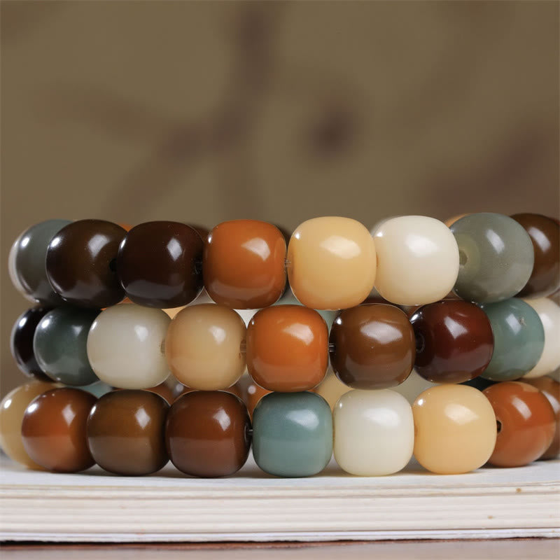 Nimara Ritual Multicolored Bodhi Seed Keep Away Evil Spirits Bracelet