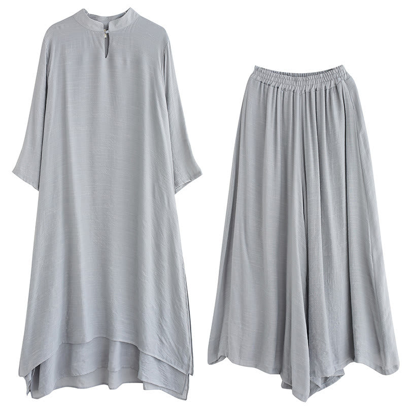 Nimara Ritual Simple Pattern Meditation Prayer Spiritual Zen Practice Yoga Clothing Women's Set