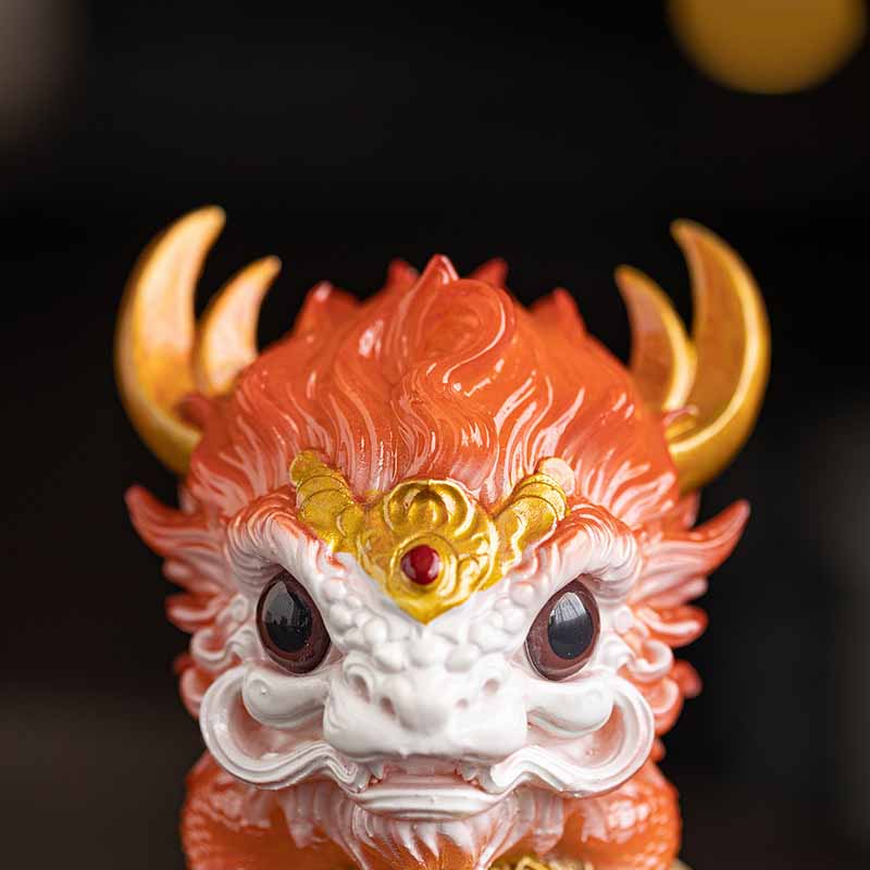 Nimara Ritual Color Changing Small Kirin Resin Tea Pet Home Figurine Decoration
