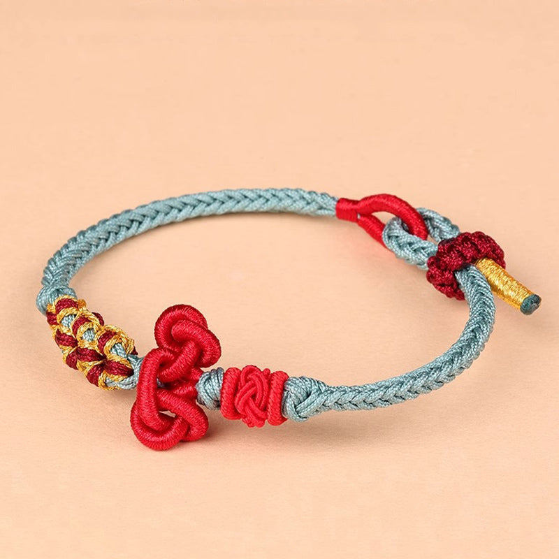 Nimara Ritual Handmade Wenchang Knot Luck Strength Braided Rope Bracelet