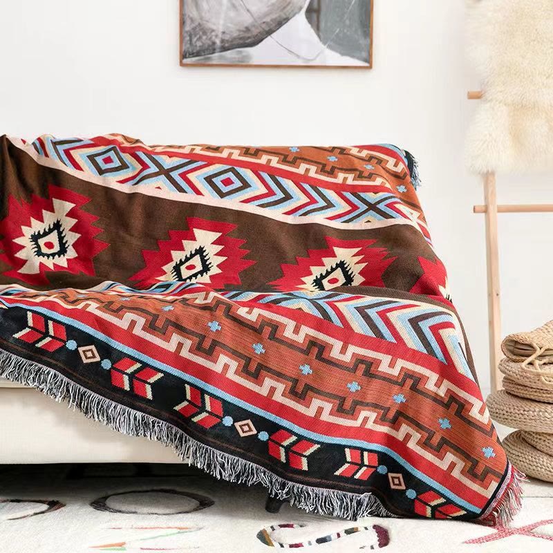 Nimara Ritual Geometric Warm Comfortable Camping Home Office Bed Blanket