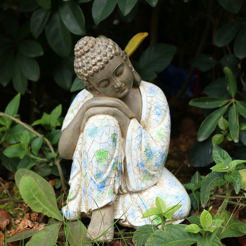 Nimara Ritual Meditating Zen Buddha Serenity Resin Statue Figurine Home Decoration