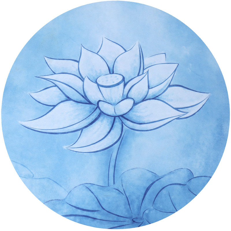 Nimara Ritual Lotus Mandala Pattern Foldable Yoga Meditation Seat Mat Home Decoration