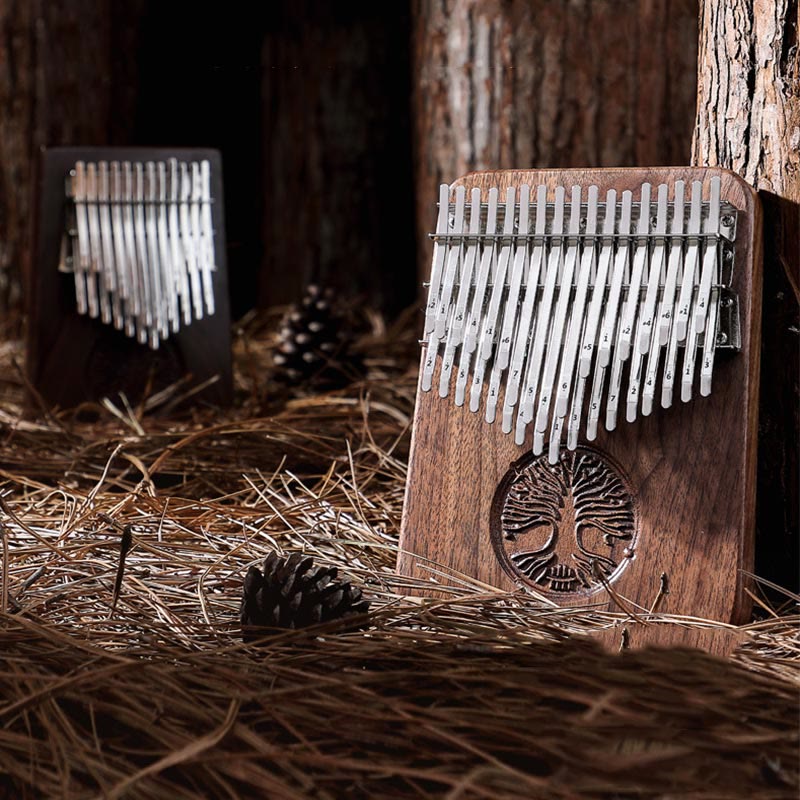Nimara Ritual Kalimba 34 Keys Thumb Piano Tree of Life Design Portable Finger Marimba Piano
