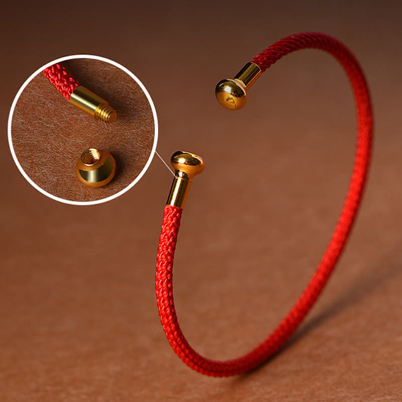 Nimara Ritual Simple Design Handmade Luck Braid String Cuff Bracelet
