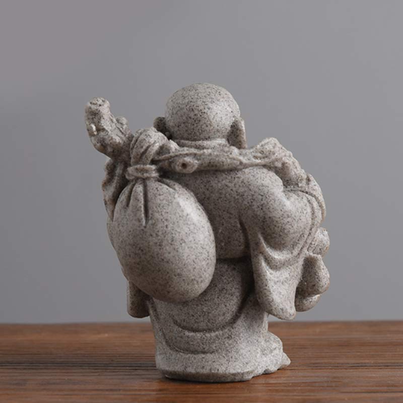 Nimara Ritual Laughing Buddha Resin Statue Blessing Home Decoration