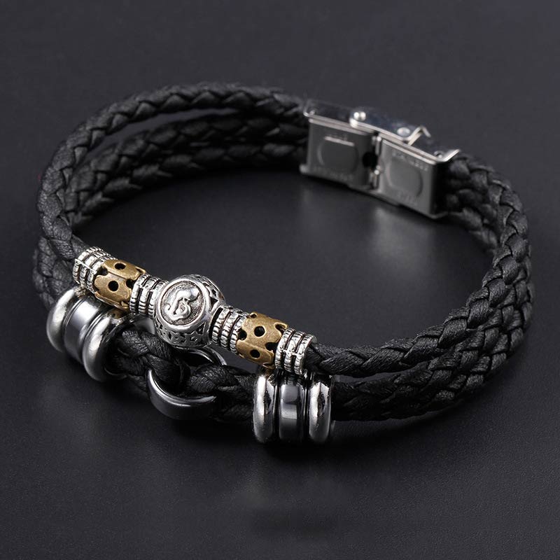 Nimara Ritual 12 Constellations of the Zodiac Hematite Protection Bracelet