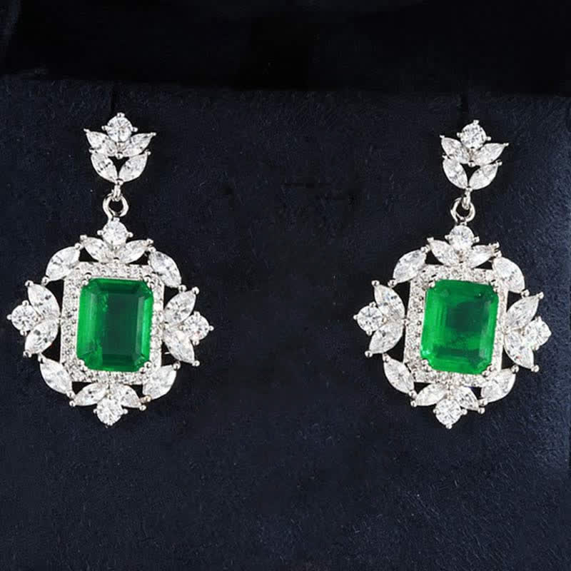Nimara Ritual Emerald Crystal Red Corundum Confidence Courage Ring Earrings Necklace Pendant