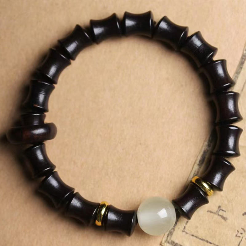 Nimara Ritual Ebony Green Sandalwood Black Rosewood Bamboo Peace Bracelet