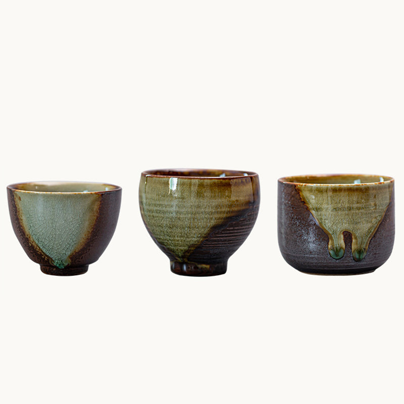 Nimara Ritual Retro Brown Kiln Change Ceramic Teacup Kung Fu Tea Cup