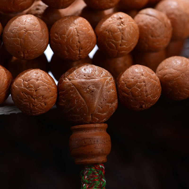 Nimara Ritual 108 Mala Beads Nepal Bodhi Seed Luck Wealth Tassel Bracelet