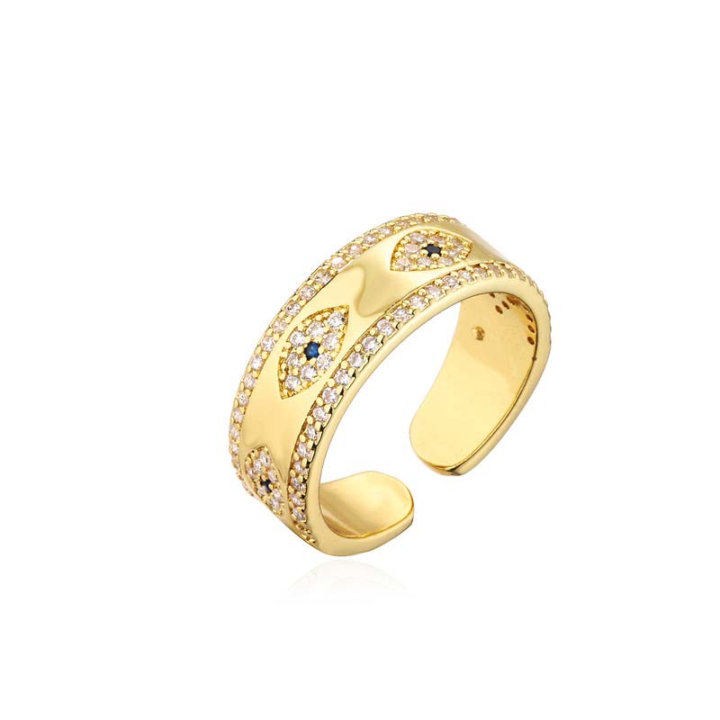 Nimara Ritual Evil Eye Luck Blessing Copper Alloy Ring