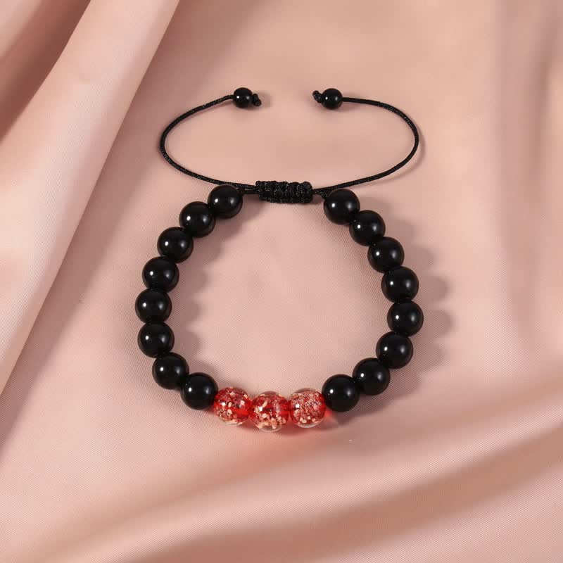 Nimara Ritual Black Obsidian Luminous Glowstone Strength Bracelet