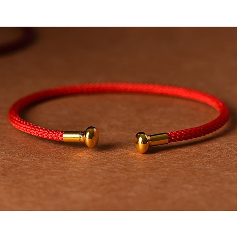 Nimara Ritual Simple Design Handmade Luck Braid String Cuff Bracelet