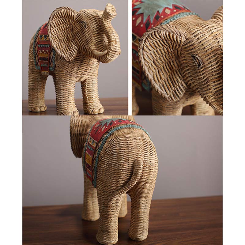 Nimara Ritual Elephant Resin Wisdom Wealth Home Decoration