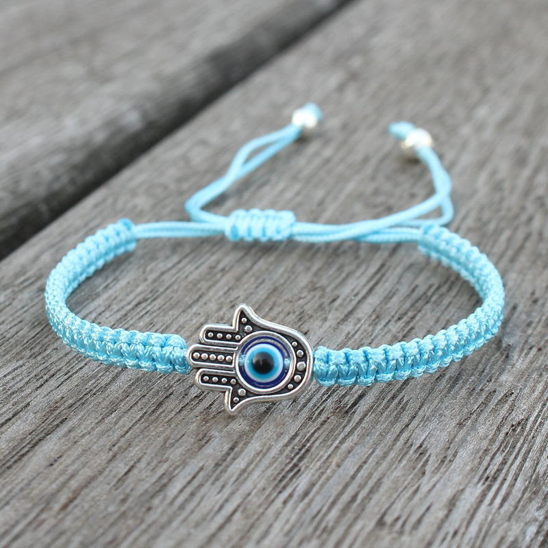 Nimara Ritual Handmade Hamsa Symbol Protection Luck String Bracelet