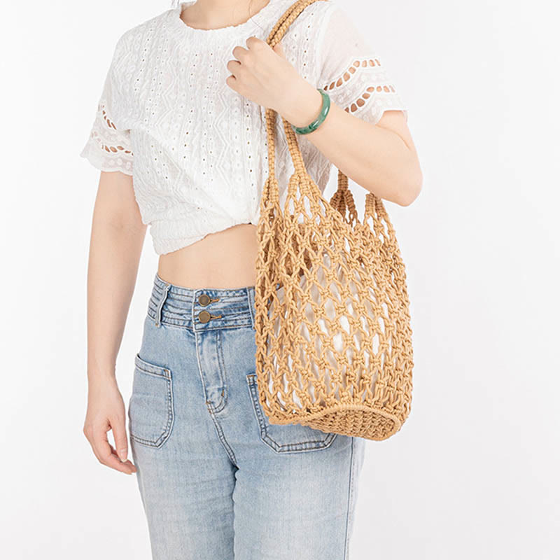 Nimara Ritual Hand-woven Cotton Thread Shoulder Bag Handbags