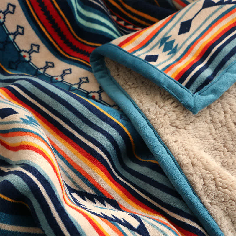 Nimara Ritual Geometric Warm Soft Bed Throw Blanket