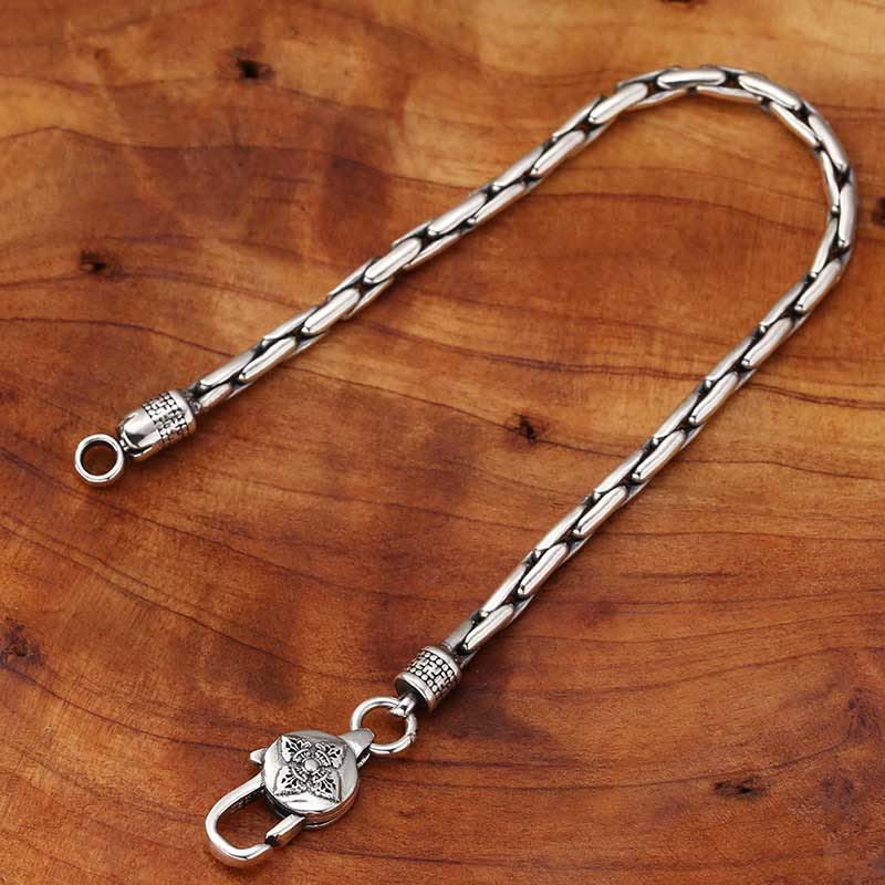 Spiritual Power Tibetan Double Dorje Buddha Swastika Vajra Strength Bracelet