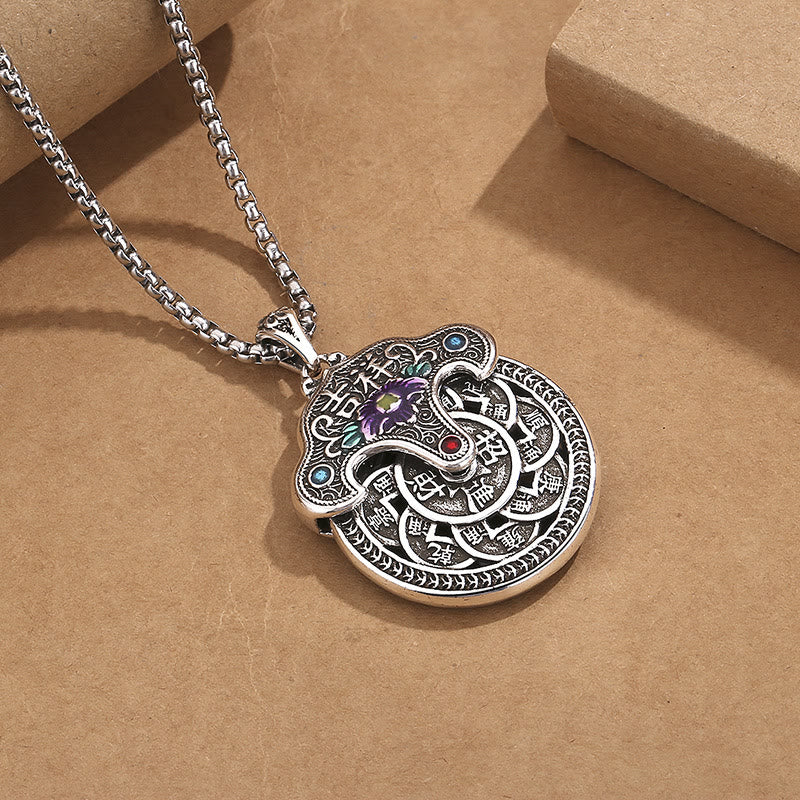 Nimara Ritual Peony Flower Copper Coins Wealth Necklace Pendant