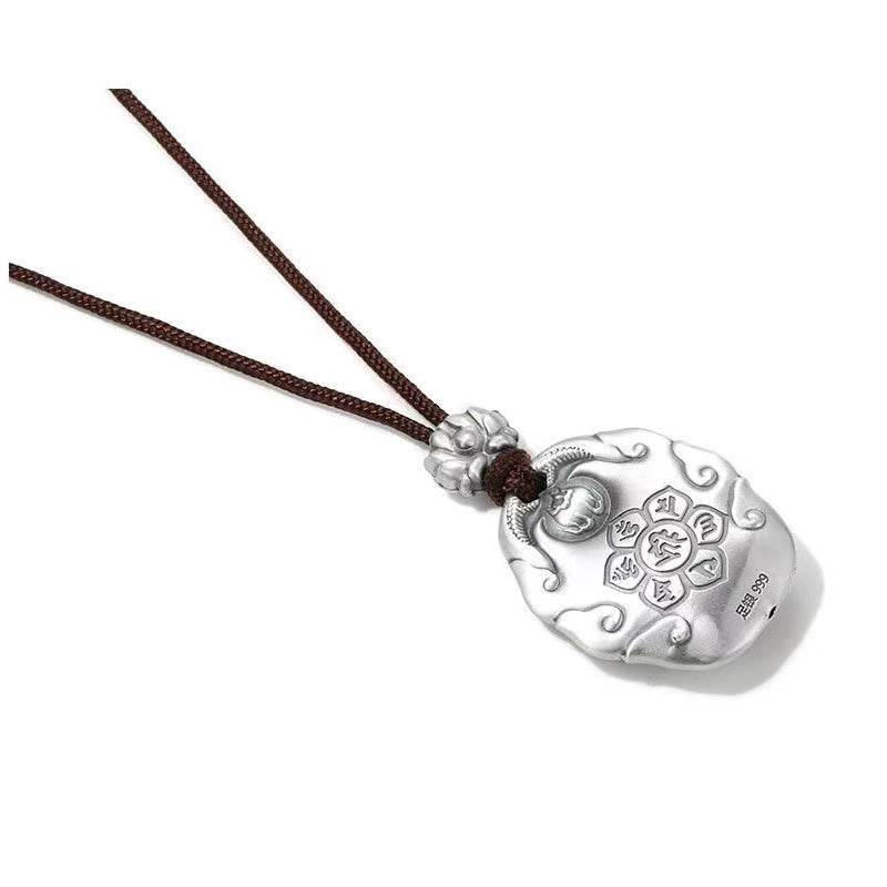 Nimara Ritual Chinese Zodiac Natal Buddha Om Mani Padme Hum Lotus Compassion Necklace Pendant