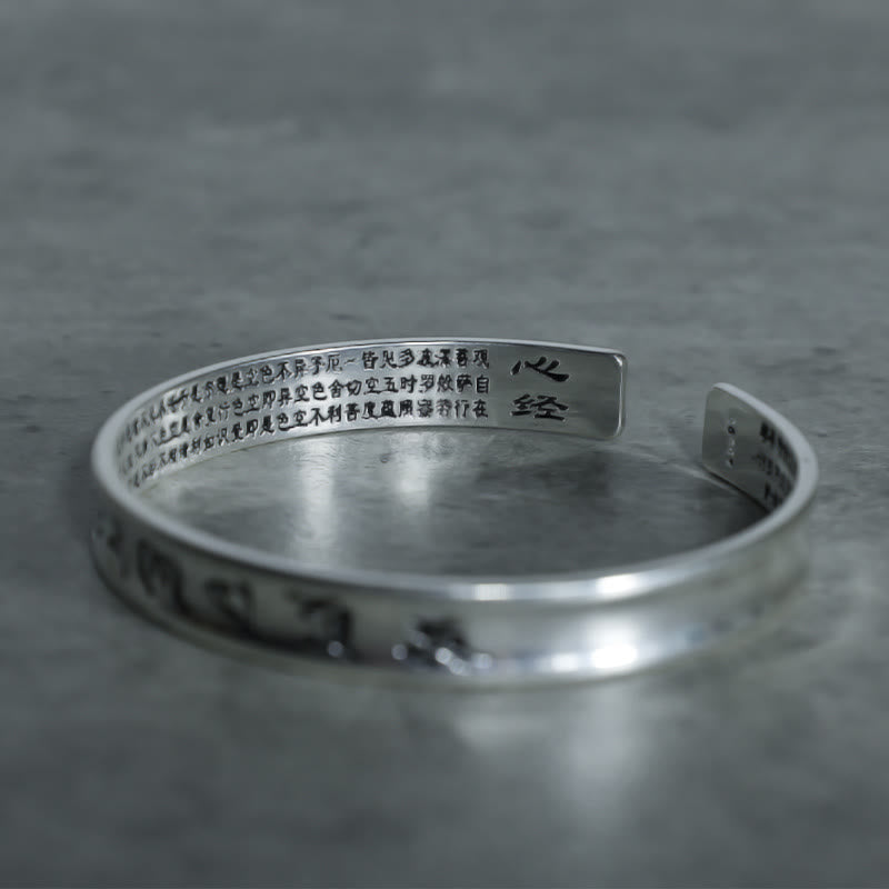 Nimara Ritual Tibetan Mantra White Copper Bracelet