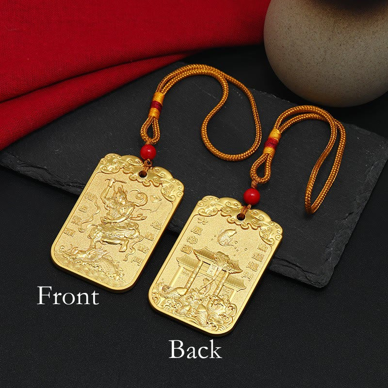 Nimara Ritual Feng Shui Auspicious Star Wenchang Pen Pagoda Koi Fish Car Hanging Decoration