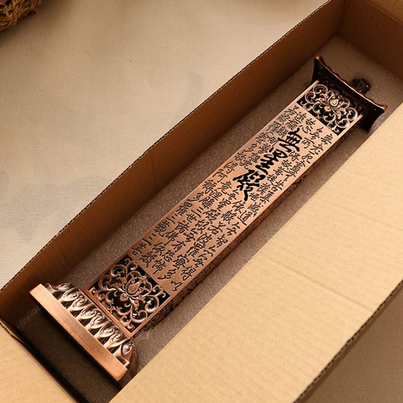 Nimara Ritual Heart Sutra Alloy Incense Holder Healing Home Decoration Incense Burner