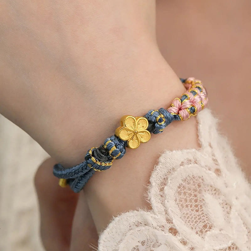 Nimara Ritual Peach Blossom Design Wealth String Bracelet