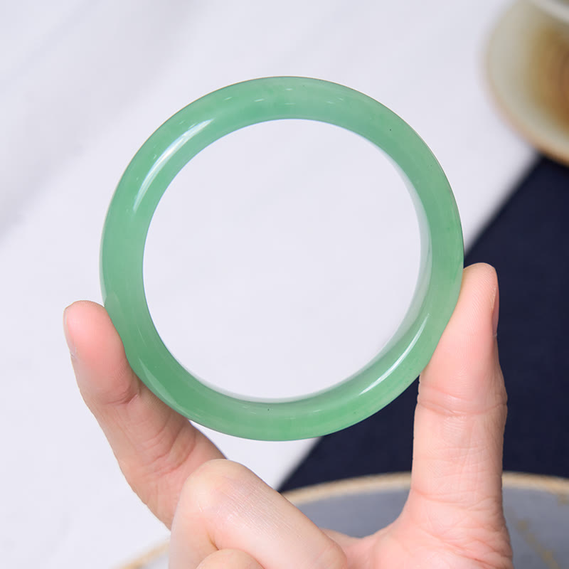 Nimara Ritual Promote New Beginnings Mint Green Jade Bracelet Bangle Bundle